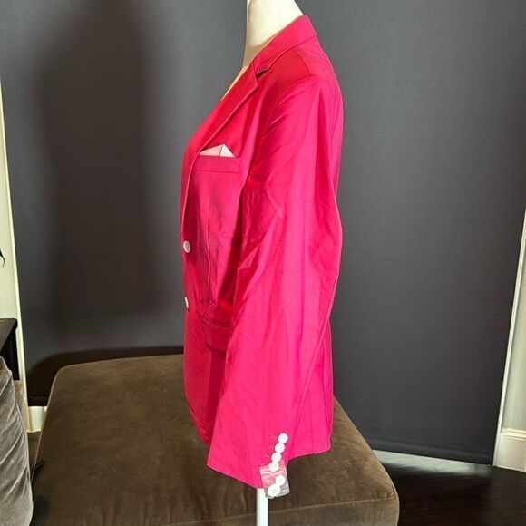 Men’s Pink 2 Piece Suit Two Button Slim Fit Size 30 Jacket 29 Pants NWT - Picture 4 of 12